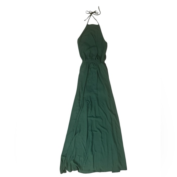 Show Me Your Mumu Heather Halter Maxi Dress - XXS - Elegant Green - Picture 5 of 10